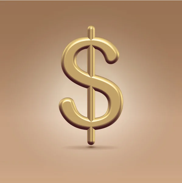 Dollar d'or — Image vectorielle
