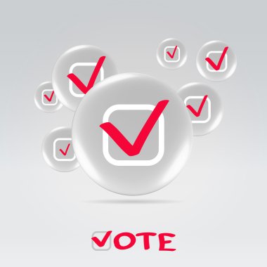 Vote badges clipart