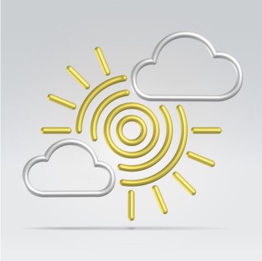 Weather illustration icons clipart