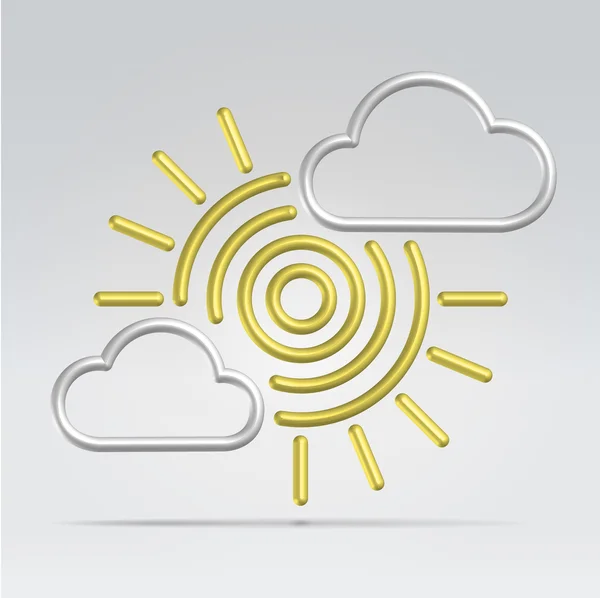 Weather illustration icons — Stock Vector