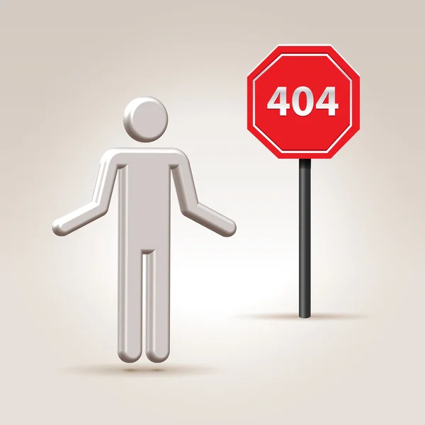 stock vector Error 404 illustration