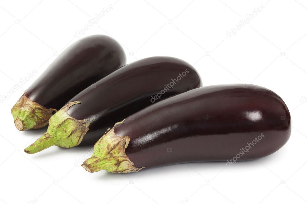 Eggplants isolated