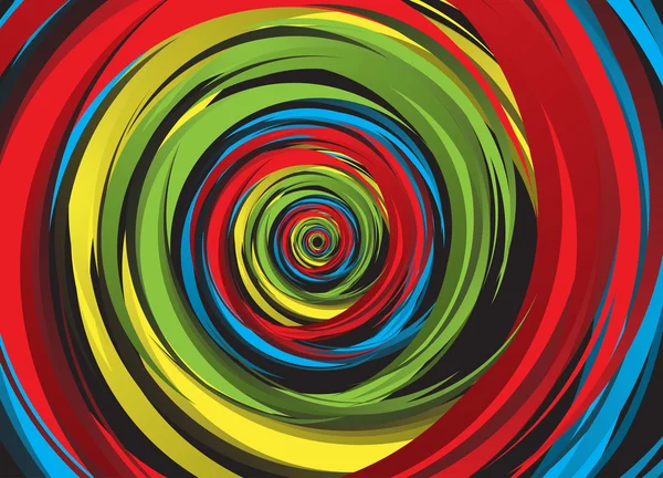 Abstracte regenboog swirl — Stockvector