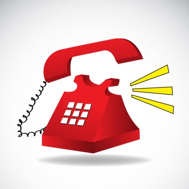 Ringing phone vector clipart