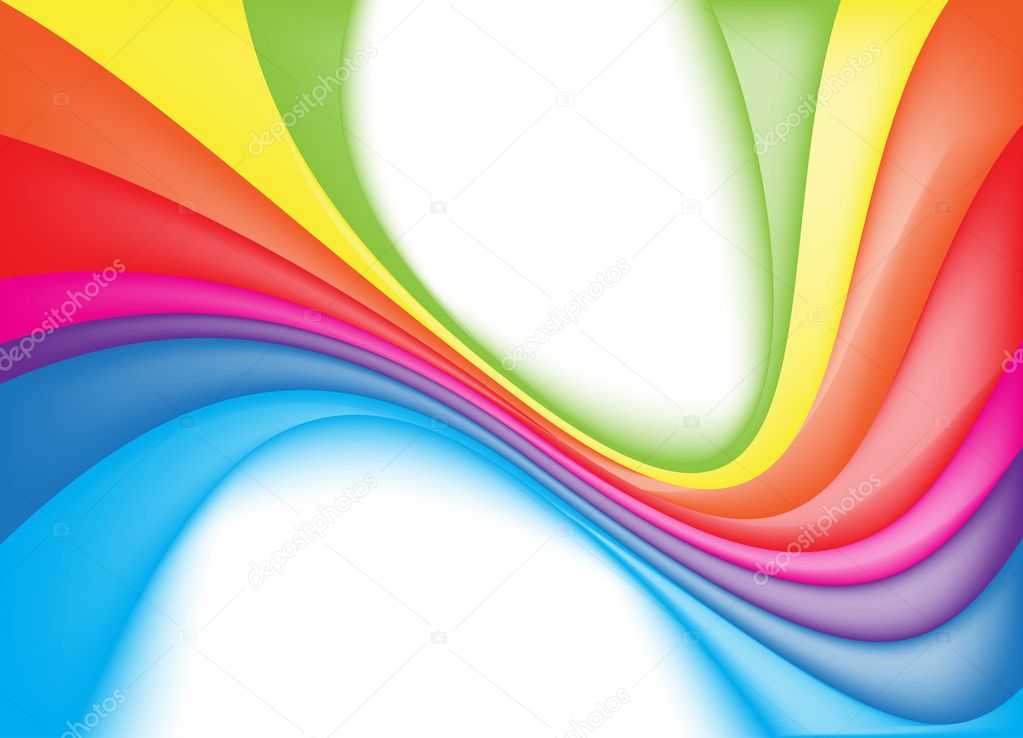 Colorful rainbow background. Vector Illustration