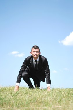 çalışan iş adamı Başlat