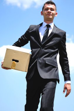 Business Man delivery clipart