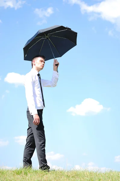 छत्री व्यवसाय मनुष्य — स्टॉक फोटो, इमेज