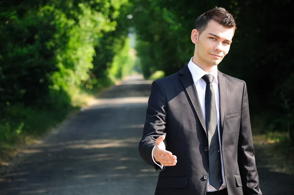 Business man handshake — Stock Photo, Image