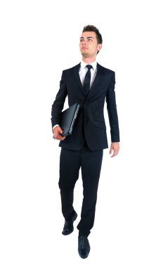 Isolated business man clipart