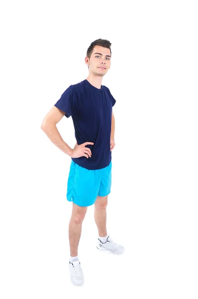 Isolated man in sport wear — Stock Photo, Image