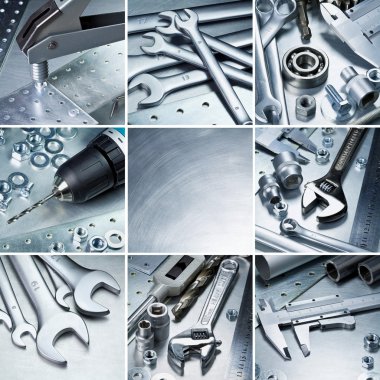 Metal tools clipart