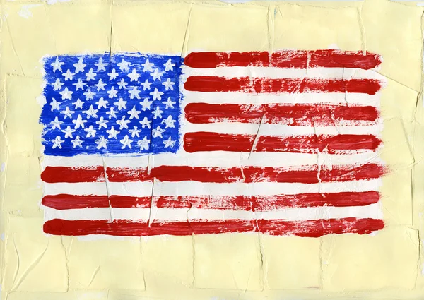 Bandeira pintada — Fotografia de Stock