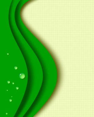 Green background composition clipart