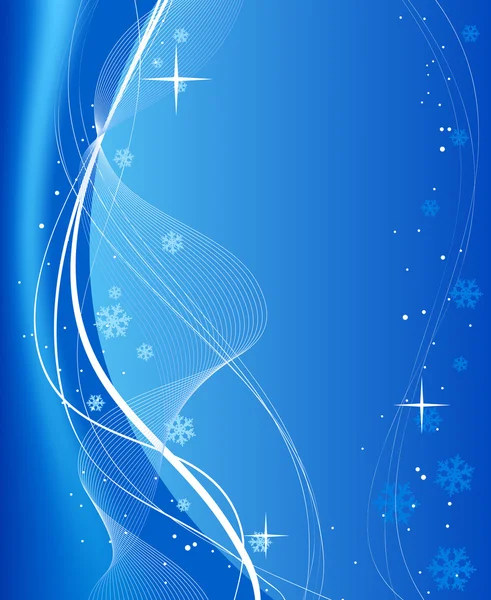 Vánoční modré pozadí abstraktní — Stockový vektor