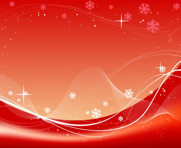 赤いクリスマス抽象的な背景 - 私のポートフォリオの jpeg バージョン — ストックベクタ