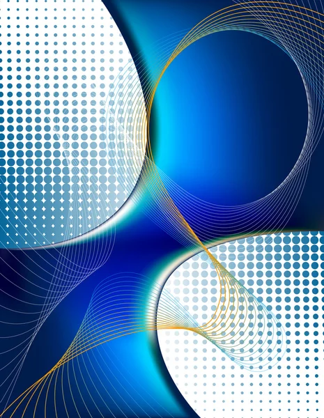 Blue abstract background - vector illustration - jpeg version in my portfolio — Stock Vector