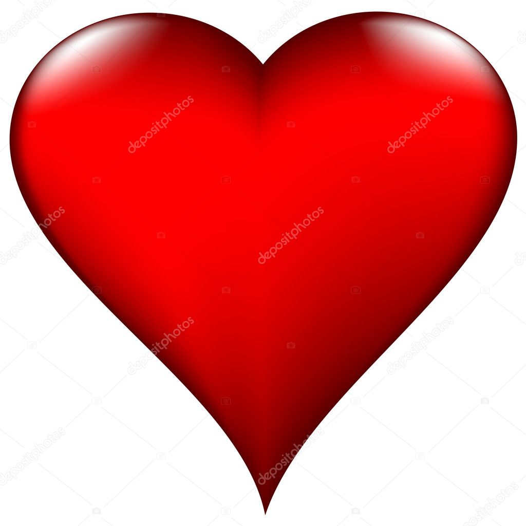 Valentine's day heart - vector illustration - jpeg version in my portfolio
