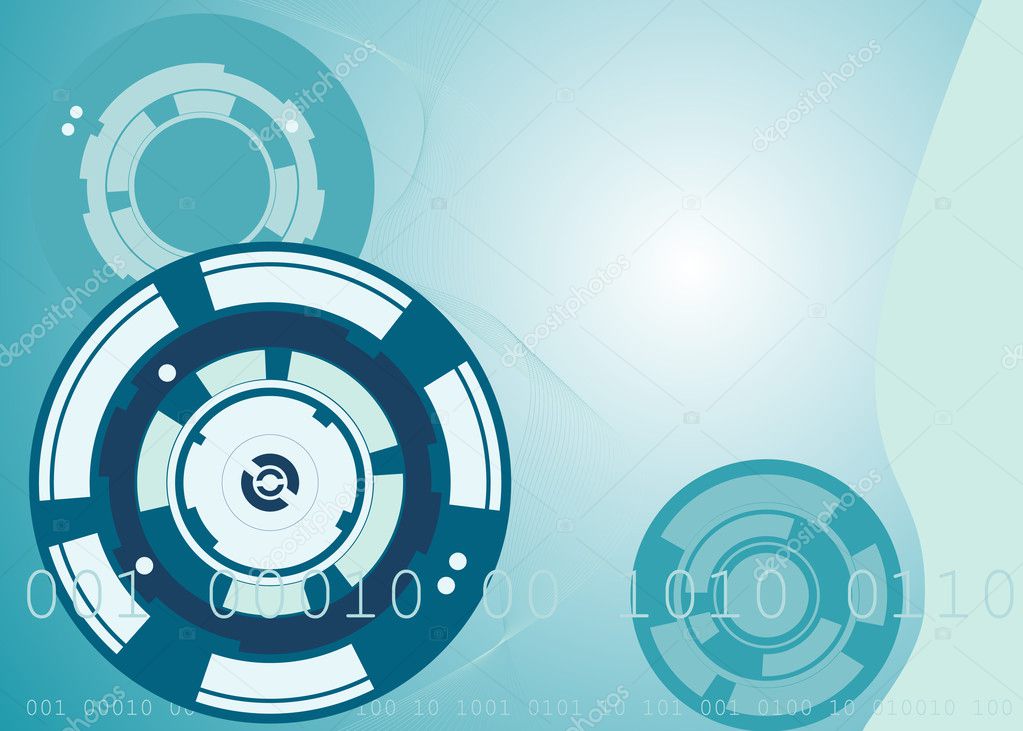 Vector abstract gear background