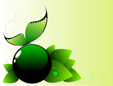 Yeşil bahar arka plan