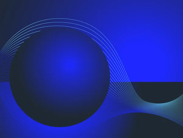 Blauwe vector futuristische achtergrond — Stockvector