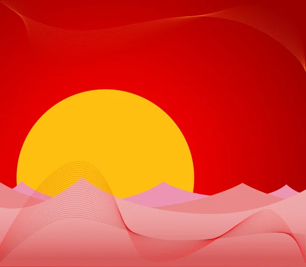 Fond abstrait rouge - illustration vectorielle — Image vectorielle