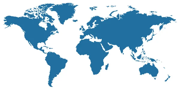Mappa del mondo con ombra e trasparenza - illustrazione vettoriale — Vettoriale Stock