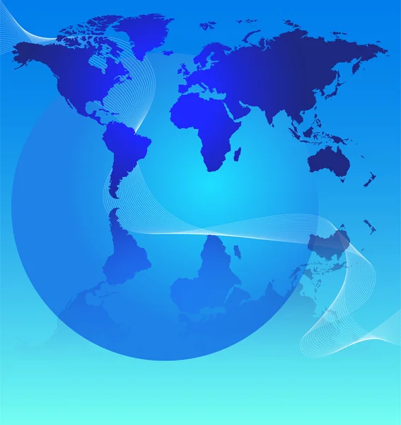 World map background - vector illustration — Stock Vector