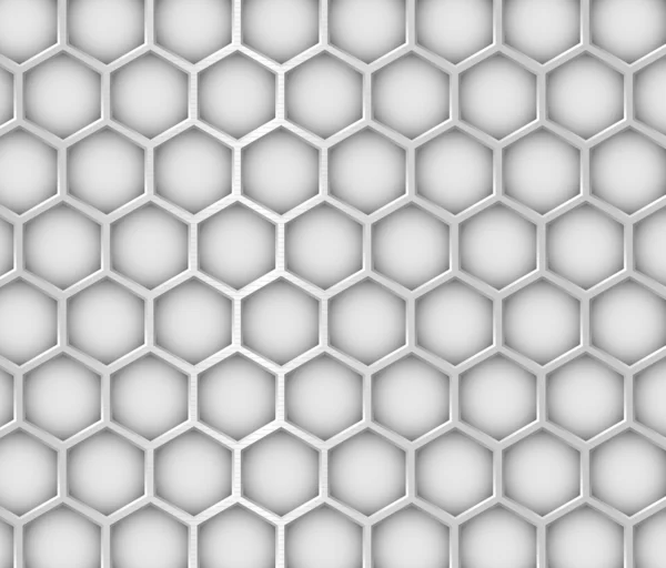 Metallic honeycomb structure background - vector illustration - jpeg version in my portfolio — Stock Vector