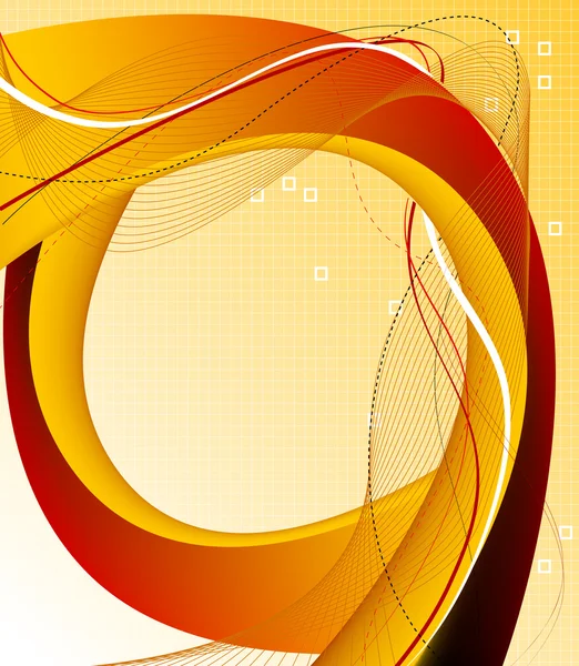Elegante composición abstracta amarilla para fondo — Archivo Imágenes Vectoriales