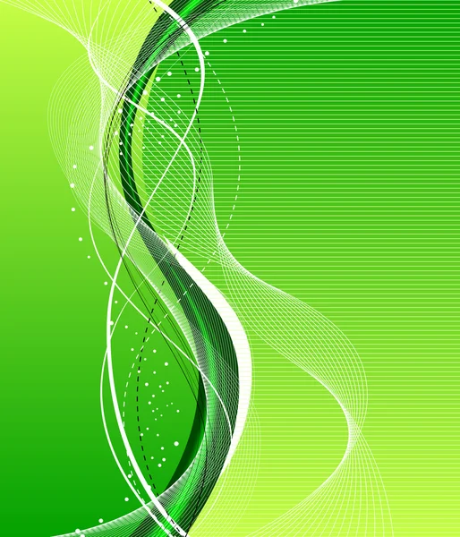 การประกอบพื้นหลังนามธรรมสีเขียว — ภาพเวกเตอร์สต็อก