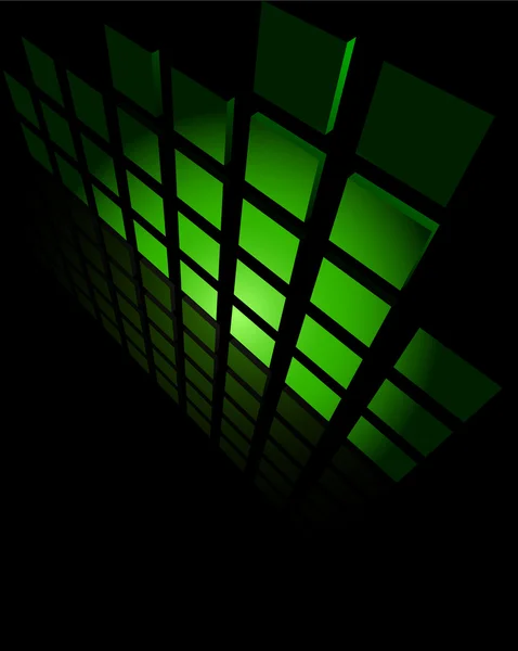 Preto & verde composição de fundo abstrato — Vetor de Stock