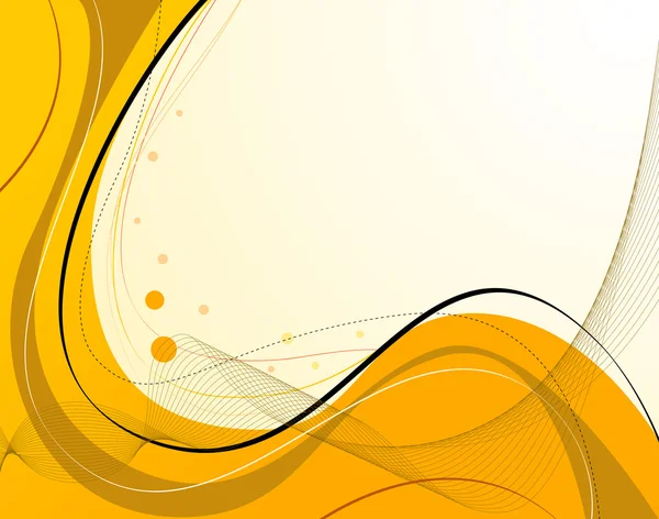 Elegante composición abstracta amarilla para fondo — Archivo Imágenes Vectoriales