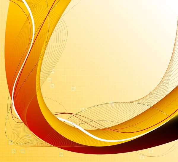 Elegant gul abstrakt komposition för bakgrund — Stock vektor
