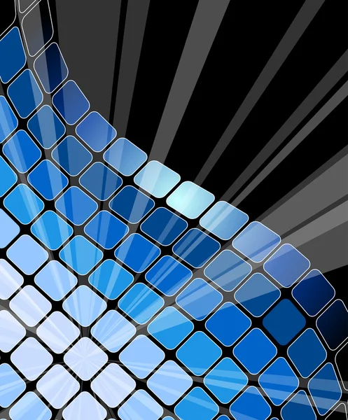 Abstrait fond bleu décoratif — Image vectorielle