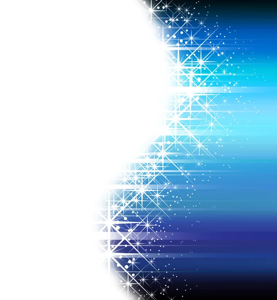 Blauer glitzernder Hintergrund — Stockvektor