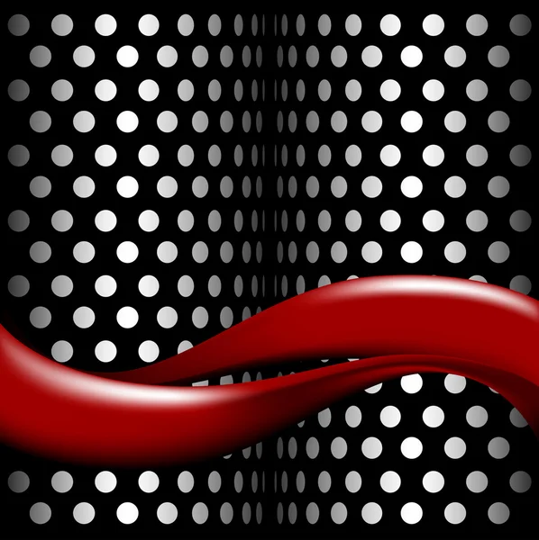 Abstrakter schwarzer und roter Hintergrund - Vektorillustration — Stockvektor