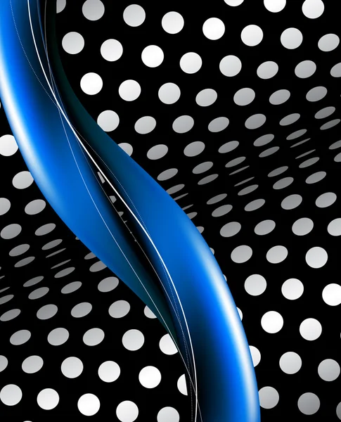 Abstrakter schwarzer und blauer Hintergrund — Stockvektor