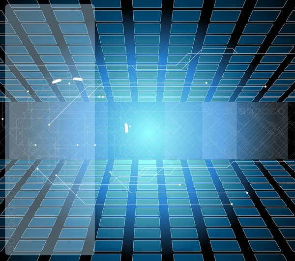 Bleu composition de fond futuriste — Image vectorielle