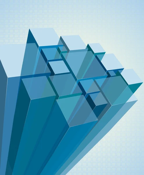 Abstrakt transparent blå bakgrund — Stock vektor