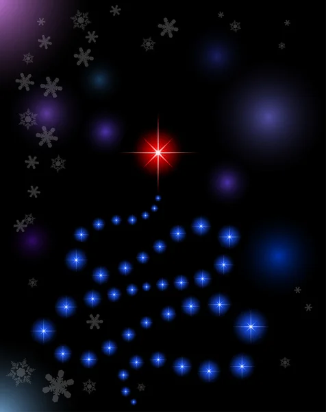 Arbre de Noël stylisé abstrait — Image vectorielle