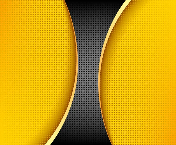 Schwarz und gelb Hintergrund Zusammensetzung — Stockvektor