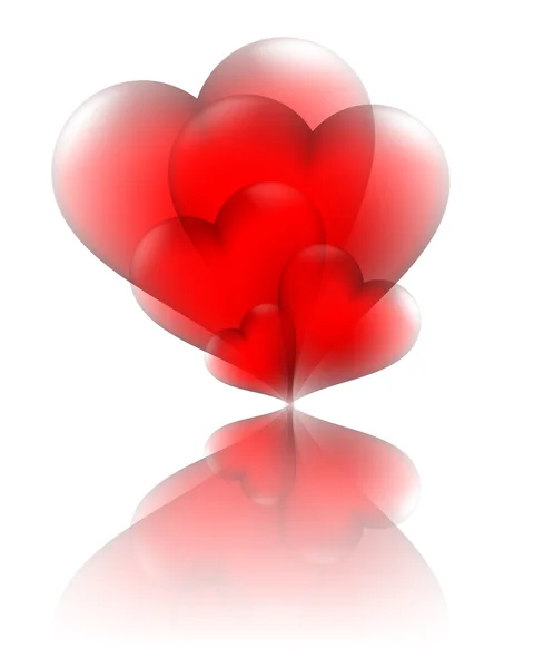 Valentinstag-Herzen — Stockvektor
