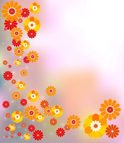 抽象花卉季节性概念-矢量图 — 图库矢量图片