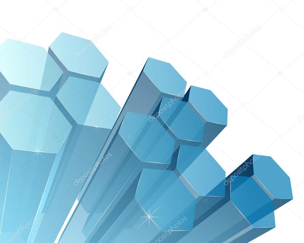 3d transparent abstract background
