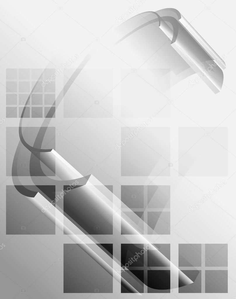Gray abstract tech background