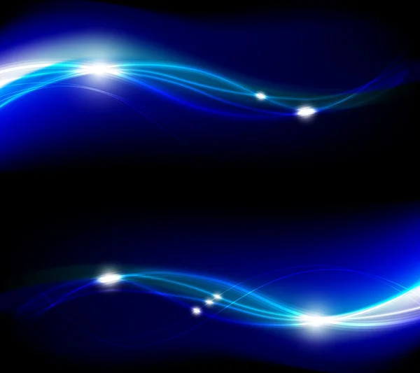 Bleu abstrait élégant fantaisie fond — Image vectorielle