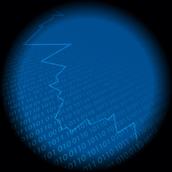 Fundo de tecnologia abstrato azul — Vetor de Stock