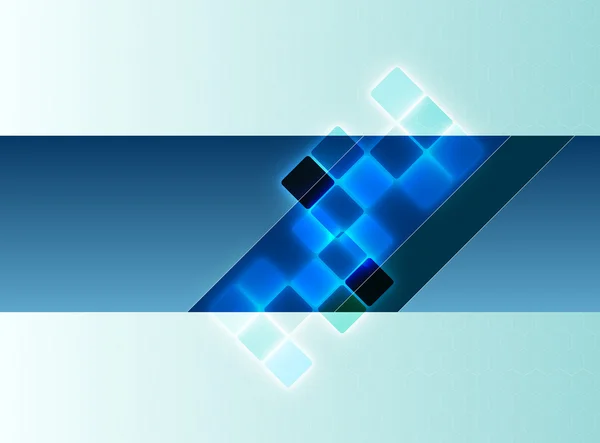 Blauer dekorativer Hintergrund - Vektorillustration — Stockvektor