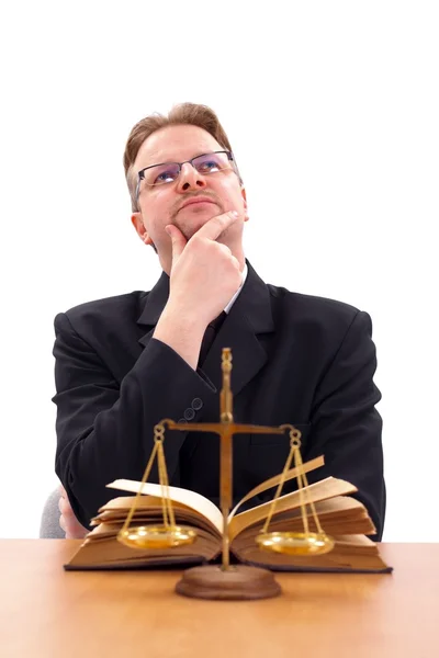 Attorney thinking — Stock Photo, Image